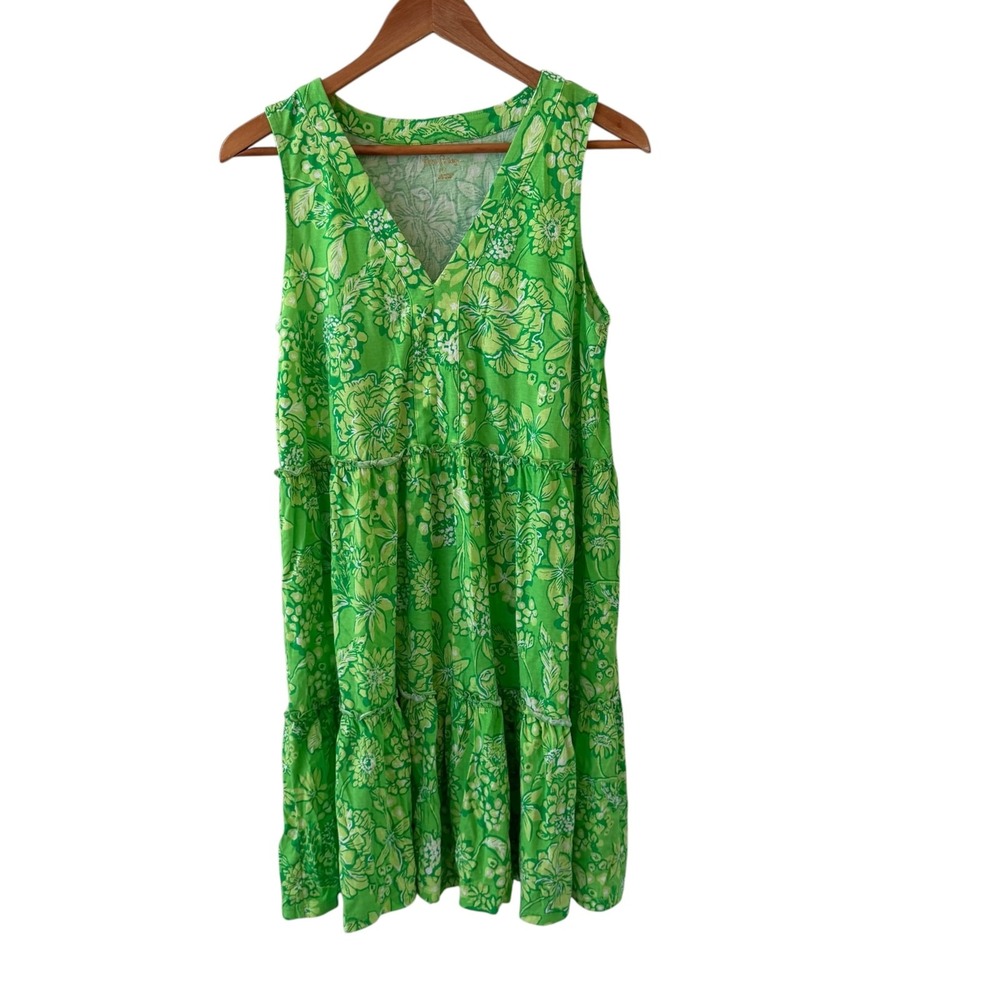 Lilly Pulitzer Lorina Swing Dress M Limeade Its a Spring Thing Resort Preppy